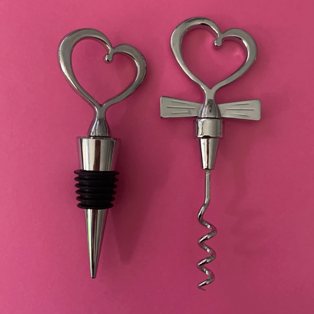 Heart cork screw and wine stopper💕💕